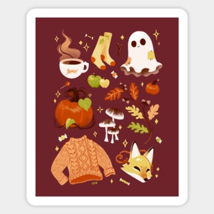 Autumn People Sticker